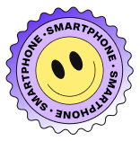 Smartphone sticker background